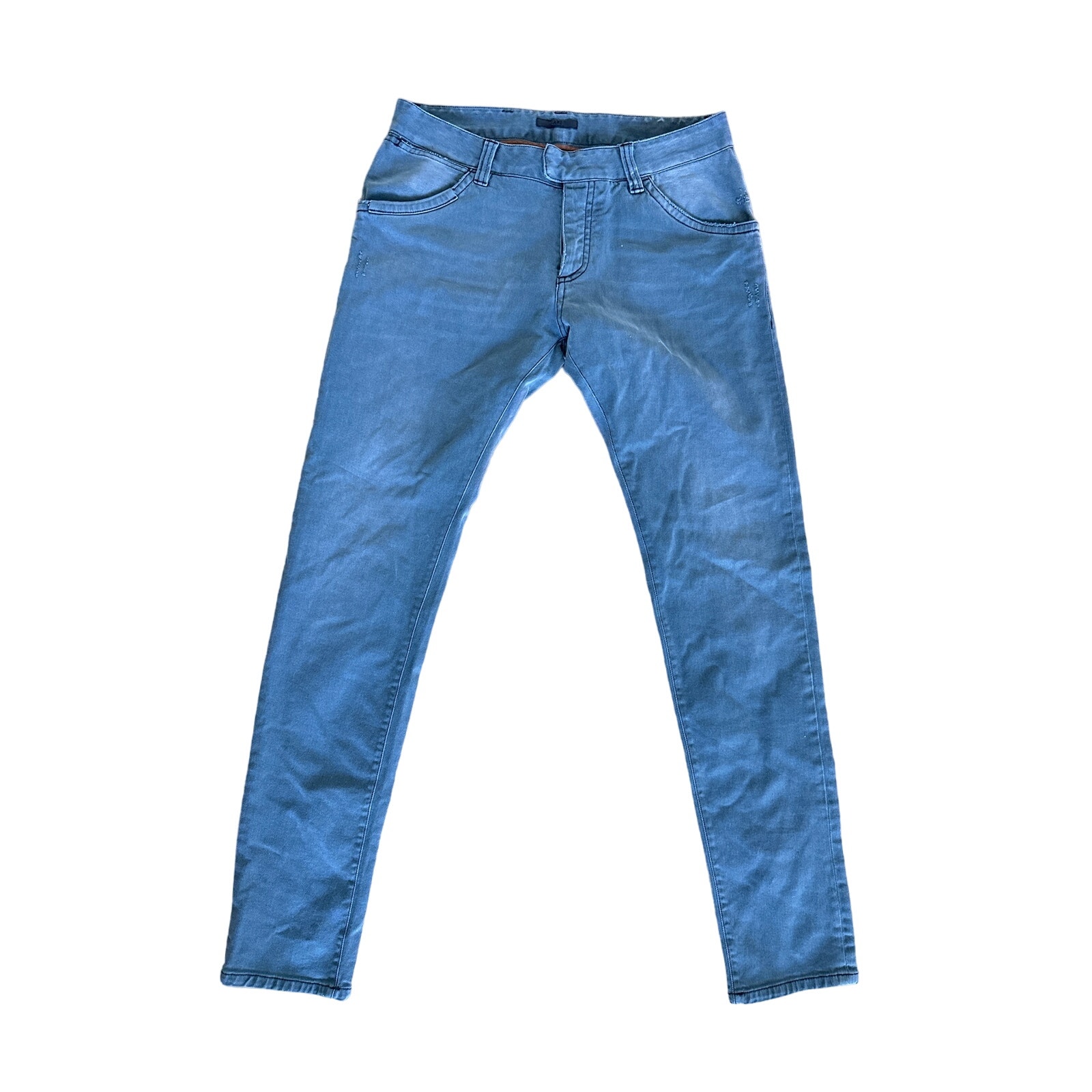 Ari - Men's Moto Stretch Denim Jeans In Gray